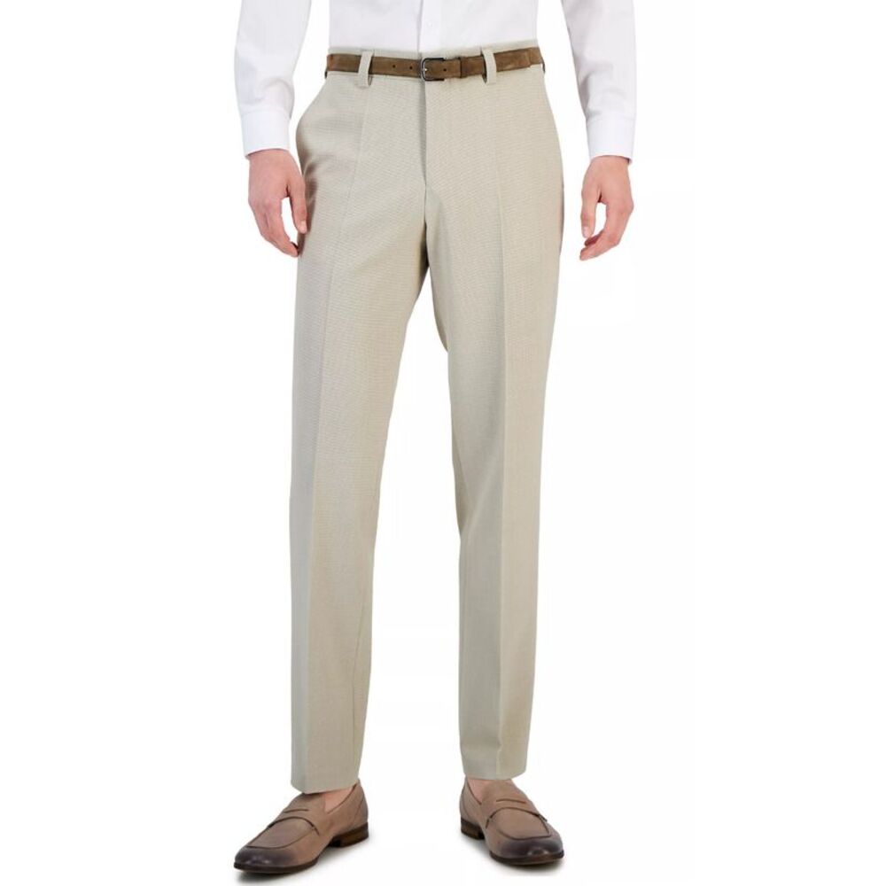 Hugo Boss Mens Modern Fit Weave Dress Pants 32 Beige - NWT $198